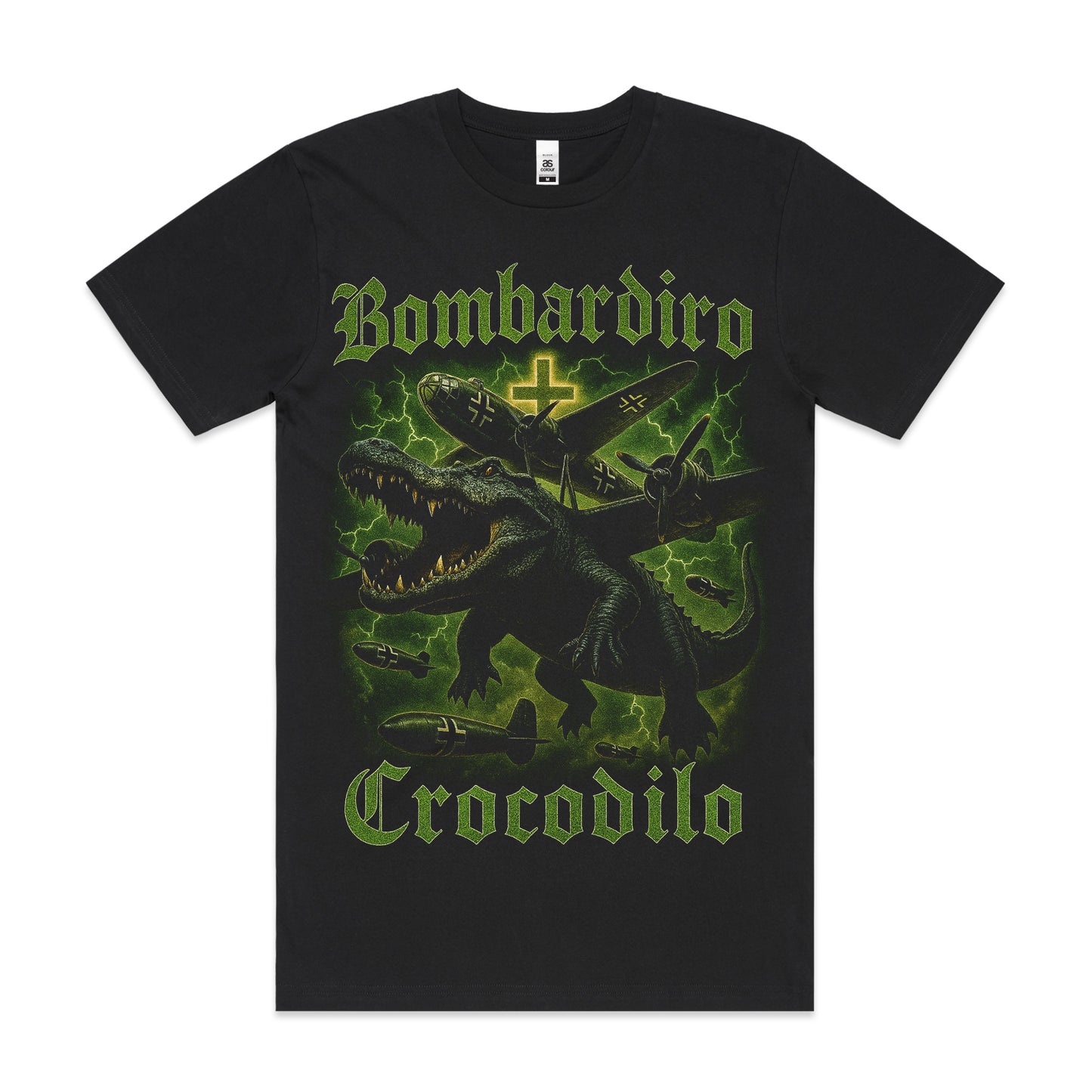 Bombardiro Crocodilo Green Bootleg Shirt